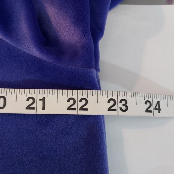 All American Comfort 1/4 Zip Tracksuit Jacket Velvet Velour Womens Medium Purple - Picture 10 of 12